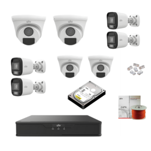 Uniview 2MP 8-Channel CCTV Complete Package – NVR and Cameras